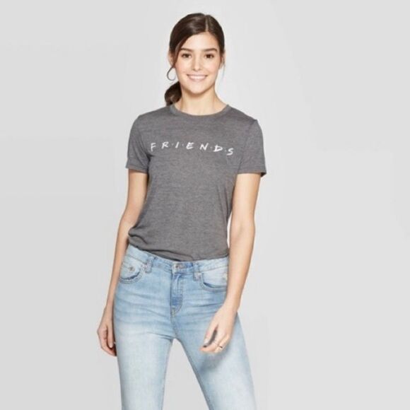 Friends Gray Tee Size Large - Picture 1 of 6